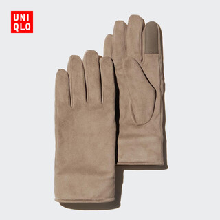 Uniqlo women's heattech gloves/lined for cold protection and warmth 25 autumn and winter new style 479247 32 dark beige m