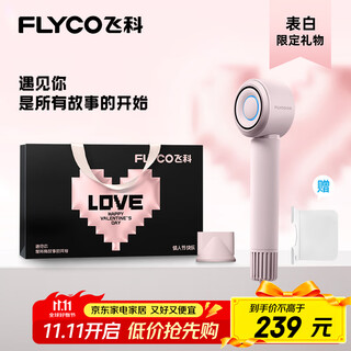 Flyco high-speed hair dryer home dormitory negative ion quick-drying hair dryer holiday gift fh6371 diamond powder standard hanger