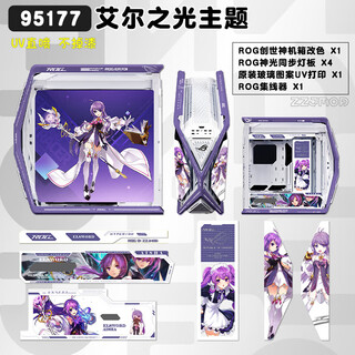 Asus rog gr701 god of creation white chassis fubuki eva series customized uv printing color change full tower theme customized chassis suede leather customized argb full set of light panels elsword white chassis + full set of uv light panels existing solution customization