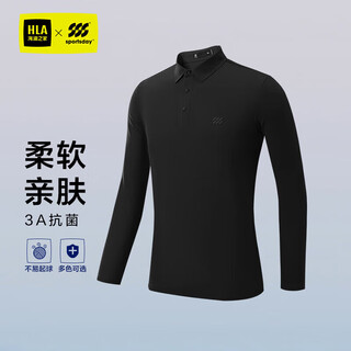 Hla hailan house polo shirt men's qiu sun huadong same style equestrian sports seamless taped long sleeves