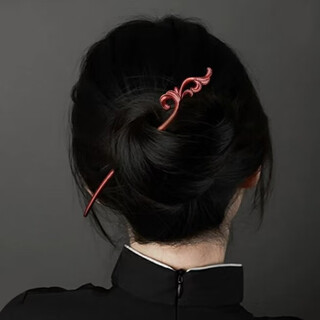 Chimera (chimera) antique sandalwood hairpins, literary and artistic costumes, hairpins, cheongsam accessories, hairpins, hanfu headdress, girl's birthday gift