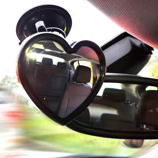 Yusenyi car suction cup type love car rear view mirror reversing car auxiliary mirror universal wide angle baby rear seat love rear view mirror suction cup type