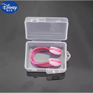 Disney children's bath waterproof glasses little girl's hair shampoo artifact baby eye goggles eye mask children's swimming goggles swimming earplugs nose clip set-pink-1 set