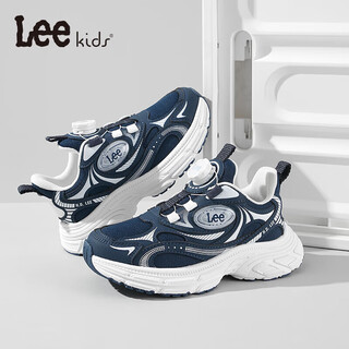 Lee children's shoes spring new children's sports shoes for boys and girls black non-slip dad shoes running shoes for girls 50% off blue 26 recommended foot length 158-163mm