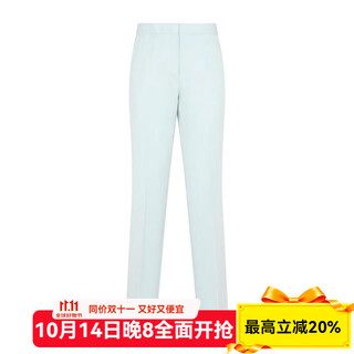 Jil sander women's trousers, breathable, crisp, slim fit, formal office trousers, versatile business blue, one size fits all | eu 36 (s)