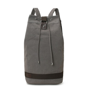 Backpack men's travel backpack male and female student school bag bucket bag casual csqy outdoor retro backpack gray