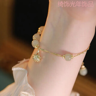 Design best friend’s chinese style gold wire bell pendant bracelet, special gift m1392 ancient style bell hand, bell bracelet