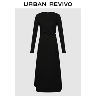 Ur2025 new autumn women's casual buttoned waist cotton dress uwh750117