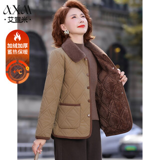 Aixuanmi middle-aged and elderly mothers winter cotton-padded jacket 2025 new style foreign style plus velvet thickened cotton-padded jacket middle-aged women winter cotton-padded jacket