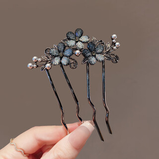 Chimera (chimera) retro daily hair u-shaped hair comb high-end temperament flower hairpin hairpin girl birthday gift