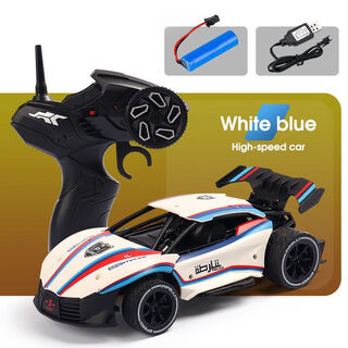 Children's remote control car off-road vehicle rc professional high-speed competition drift racing four-wheel drive boy toy model 1 swat-non-alloy-white-20cm