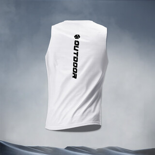 艾伦伯顿（Alen Botun）泳衣套装男士青少年宽松成人游泳无袖背心防尴尬泳裤温泉泳装新款 白色【防尴尬 冰丝 速干】 S （90115斤）