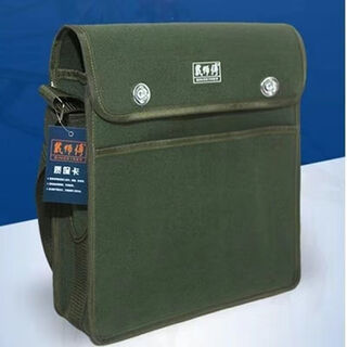 Vinoa electrician and woodworking tool bag canvas large thickened installation bag wear-resistant and durable crossbody portable shoulder bag semi-covered large size (35*10*28)