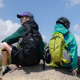 Nanmu xiong outdoor mountaineering bag men's travel lightweight hiking backpack women's large capacity versatile travel backpack black