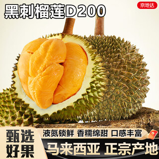 Jingdida malaysian black thorn durian, net weight 3jin jin is equal to 0.5kg, single fruit 3jin jin is equal to 0.5kg, d200 liquid nitrogen frozen source straight hair