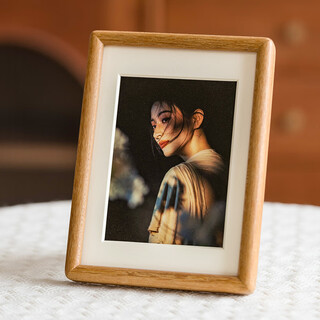 Uncle lu a4 photo frame empty frame teak solid wood table high-end simple creative photo frame wooden picture frame framed self-installation