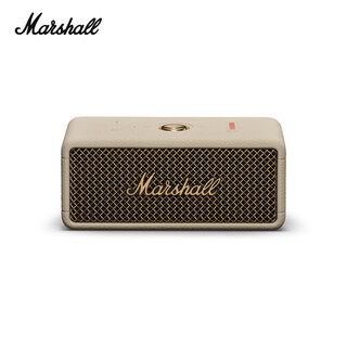 Marshall emberton iii speaker portable 3rd generation wireless bluetooth home outdoor dustproof and waterproof long battery life gift small speaker oil color white