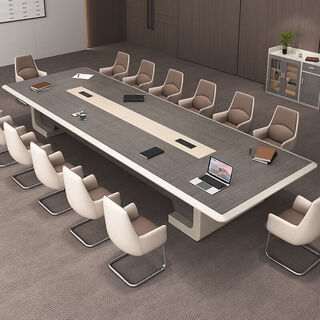 Painted conference table long table creative conference room large fashionable long meeting and negotiation office desk and chair combination 2.2m conference table