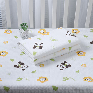 British baby pure cotton diaper pad double-sided waterproof breathable washable large size children's baby leak-proof diaper pad new upgrade bamboo leaf panda antibacterial pure cotton breathable waterproof 70x100cm