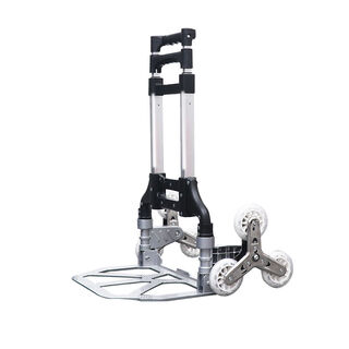 Stair-climbing artifact, pull trucks upstairs, climb stairs, small pull trucks, aluminum alloy pull trucks, portable hand carts, home trailers, stainless steel wheel stair climbers, free 2 elastic ropes