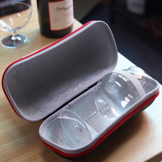 Red wine glass set portable bag travel takeaway camping picnic wine glass red wine glass beverage cup portable storage bag kimura red cup 1 piece + portable bag