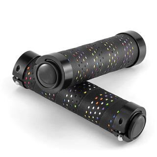 He jiagong bicycle handlebar cover mountain bike handlebar anti-slip locking cycling handlebar cover handle grip accessories black