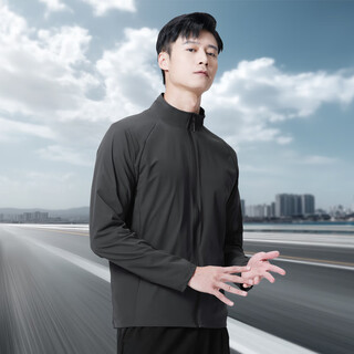 Li ning li ning cycling jacket men's autumn cycling mountain road bike running mountaineering quick-drying sports top windproof dark gray lightweight_quick-drying_windproof new style m