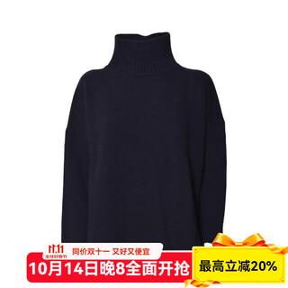 Max mara women's sweater, warm, comfortable and thickened, daily autumn and winter knitted simple black, one size fits all | medium