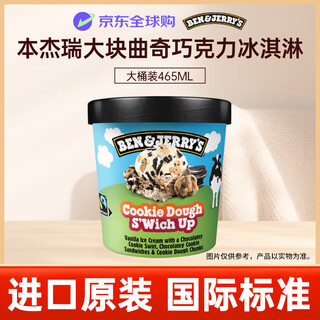 Ben & jerry s uk ben & jerry's ice cream vanilla cookie chocolate vat ice cream 465ml family size ice cream