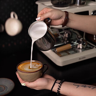 Pakchoice pointed beak latte art cup 304 stainless steel latte art vat coffee milk foam cup milk vat 350ml latte art cup