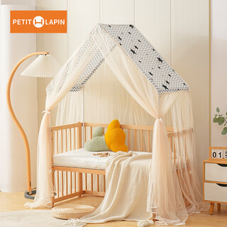 Baby bed mosquito net full-cover universal yurt mosquito net cover baby anti-mosquito cover tent children's mosquito net with bracket blue tent mosquito net 120*70 with blackout curtain