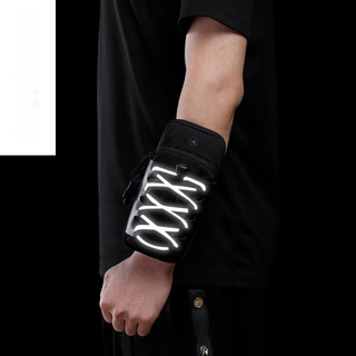 Running mobile phone arm bag outdoor mobile phone bag men's and women's universal arm strap sports mobile phone arm sleeve wrist bag pink