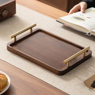 Teahue tray tea tray solid wood home living room water cup tea cup tray chinese tea tray wooden home bamboo tea tray