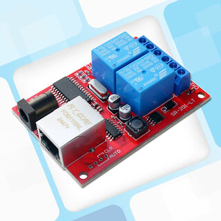 Gjxbp simplified version of wechat cloud remote control 2-way ethernet relay network switch tcpudp module controller simplified version of cloud remote control + lan control only module