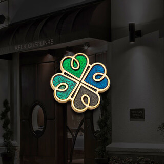 Kaflink's new brooch wish four leaf clover badge collar button collar corner button men's and women's suit suit metal badge breast buckle gold color brooch - wish four leaf clover 1 piece