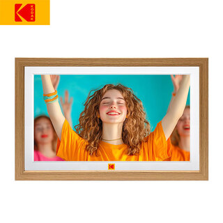 柯达（Kodak）1018W 数码相框10.1/15.6英寸高清电子相册摆台可挂壁照片视频播放器 （1561W）15.6英寸）木色