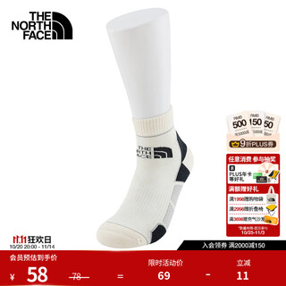 The north face sports socks, unisex, outdoor, moisture-absorbent and breathable, new for spring | 2xy5 o2d/white l