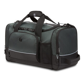 Swissgear apex duffel bag gym bag travel large bag black gray/black dobby 20 inch