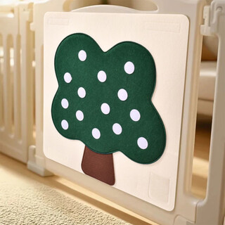 奇优宝毛毡板水果切切乐婴儿围栏DIY果蔬摘摘乐儿童玩具趣味毛毡板 果树毛毡板