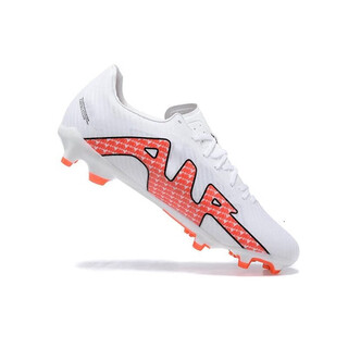Pg mercurial 15th generation white and red air zoom mercurial vapor xv air cushion low-top fg football shoes 41