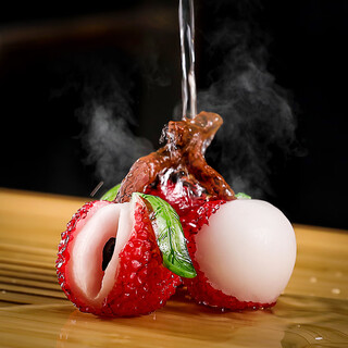 Plain tea pet ornaments creative temperature-sensitive color-changing tea pet tea tray tea table kung fu tea set decorative desk ornaments color-changing three lychee tea pet