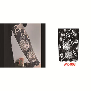 Old traditional collection of tattoo stickers with large pictures, all-inclusive flower arms, flower legs, full back, waterproof, wear-resistant and long-lasting for men wk-003