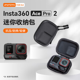 Insta360 ace pro2 storage bag sports camera mini storage bag street photography set storage box 360ace/gopro universal portable stand-alone bag accessories 360ace pro2 body bag (comes with carabiner)