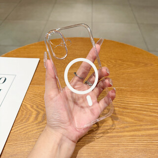 Si huanke is suitable for apple 17 mobile phone case, eagle eye magnetic suction iphone 17 mobile phone case, suitable for transparent anti-fall 17 protective cover, all-inclusive transparent 17 mobile phone case