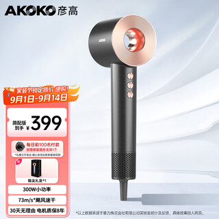 Yangao akoko yangao hair dryer for home dormitory use for students 800w negative ion hair care high speed low power 500w gift birthday gift for women simple version - yunmo gray (300w)
