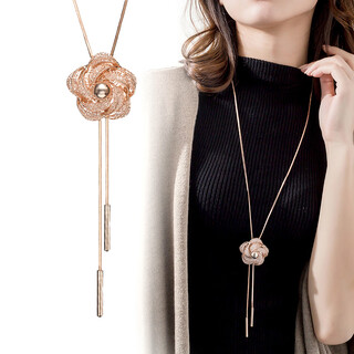 Yalundi sweater necklace women's sweater chain atmosphere high-end light luxury high-level sense women 2025 new long style fashion accessories autumn and winter