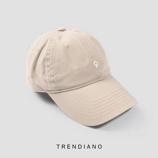Trendiano 2025 autumn and winter new pure cotton hat men's baseball cap 1sm3558010 apricot one size
