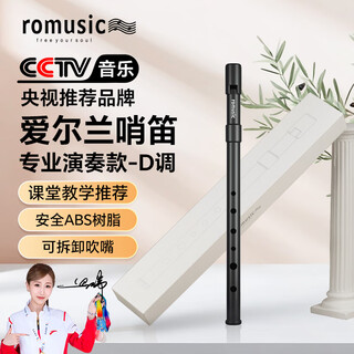 Romusic irish whistle d-key abs resin tin flute six-hole recorder beginner student teaching professional playing recorder flute