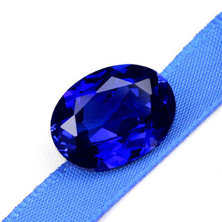 Star natural master cut oval zoisite tanzanite loose stone natural powder fused 5a quality sapphire 1520mm (oval/egg-shaped)