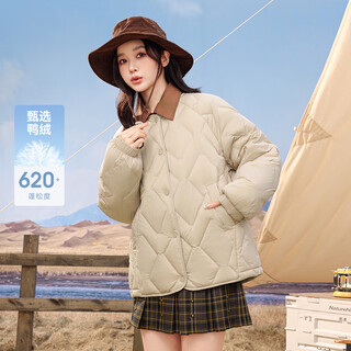 雪中飞2025新款时尚经典百搭轻薄羽绒内恤防风袖口保暖女士短款羽绒服女